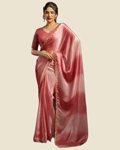 Sudha Fendy Satin Digital Print Sarees