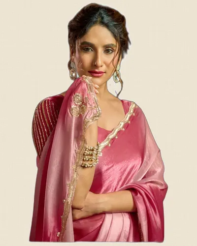 Sudha Fendy Satin Digital Print Sarees — image 4