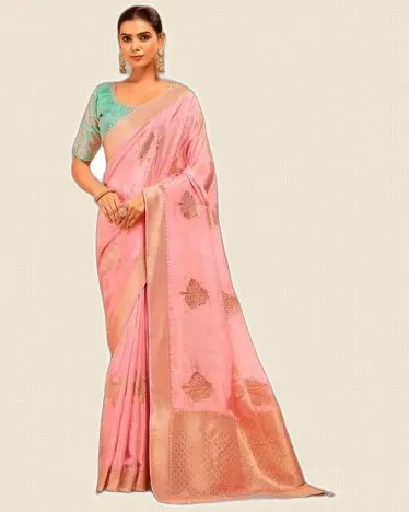 Meghrani  Smooth Rich Finish Ho Silk Zari Sarees — image 5