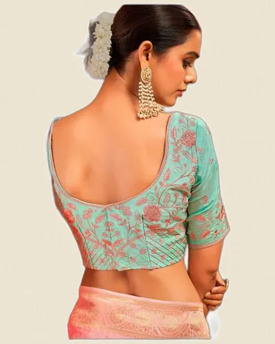 Meghrani  Smooth Rich Finish Ho Silk Zari Sarees — image 5