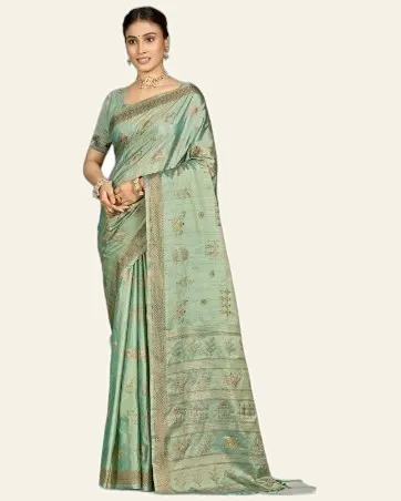 Ethnic Pure Silk  Festive Sarees — image 2