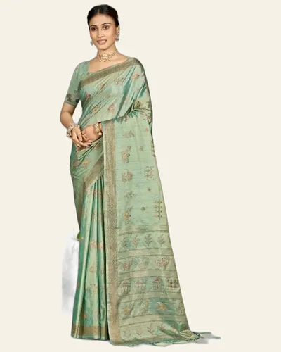 Ethnic Pure Silk  Festive Sarees