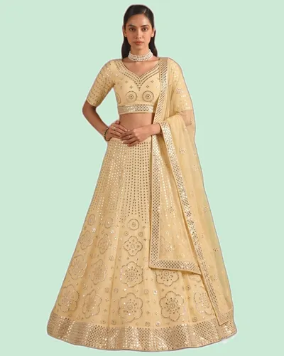 Lookbook V2 Oraganza Embroidered Lehenga Suits