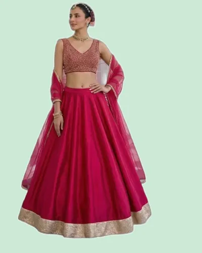 Elegant Silk Regular Lehenga Choli — image 4