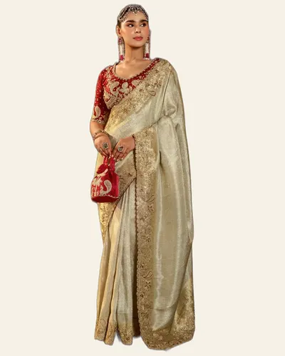 Pure Viscose Heavy Work  Border Embroidery Sarees