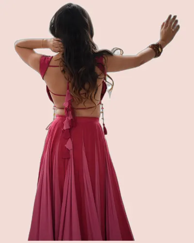 Boutique Statement Heavy Reyon Mirror Work Lehengas — image 6