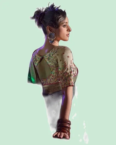 Luxery Traditional Viscose Silk Zari Border Sarees — image 5