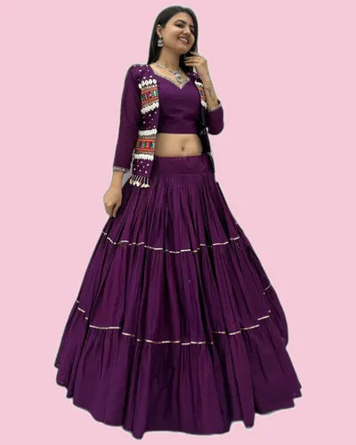 Navratri Special Dandiya Hand Work Lehengas — image 4
