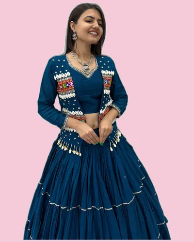 Navratri Special Dandiya Hand Work Lehengas — image 2