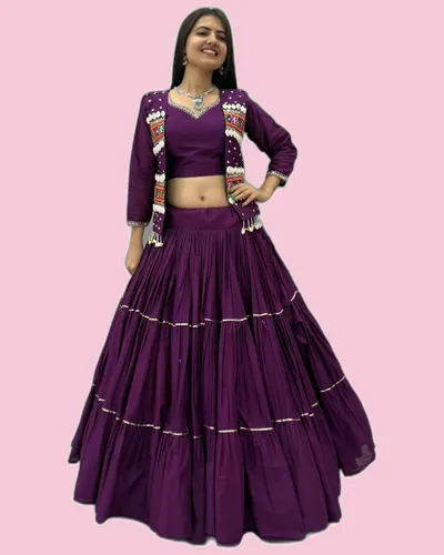 Navratri Special Dandiya Hand Work Lehengas