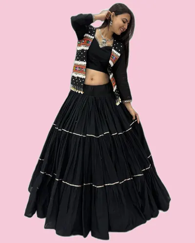 Navratri Special Dandiya Hand Work Lehengas — image 3