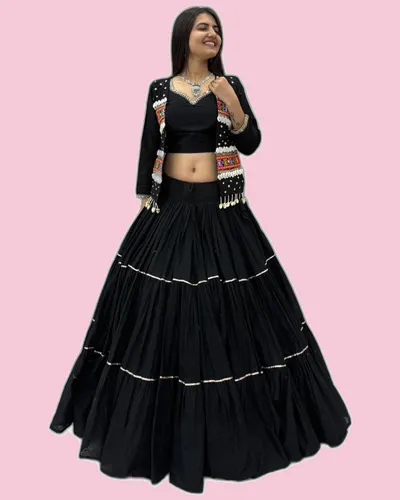 Navratri Special Dandiya Hand Work Lehengas — image 5