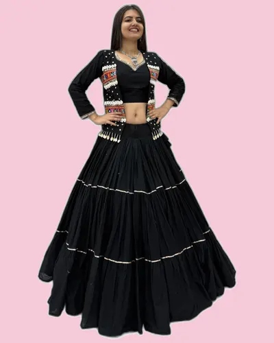 Navratri Special Dandiya Hand Work Lehengas