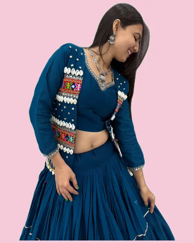 Navratri Special Dandiya Hand Work Lehengas — image 7