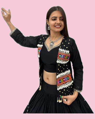 Navratri Special Dandiya Hand Work Lehengas — image 4
