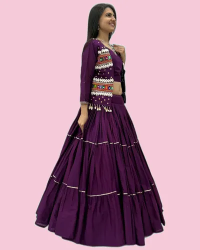 Navratri Special Dandiya Hand Work Lehengas — image 6