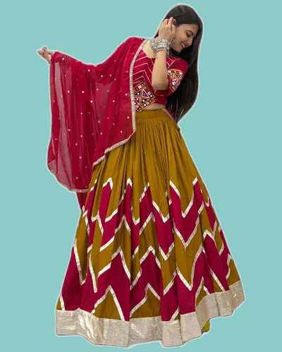 Festival Special Luxe Rayon Cotton Lehengas — image 3