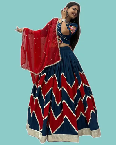 Festival Special Luxe Rayon Cotton Lehengas — image 4