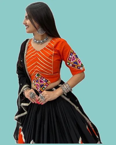 Festival Special Luxe Rayon Cotton Lehengas — image 3
