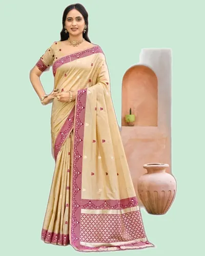 Assam Silk Handloom Weaving Classical Sarees — image 2