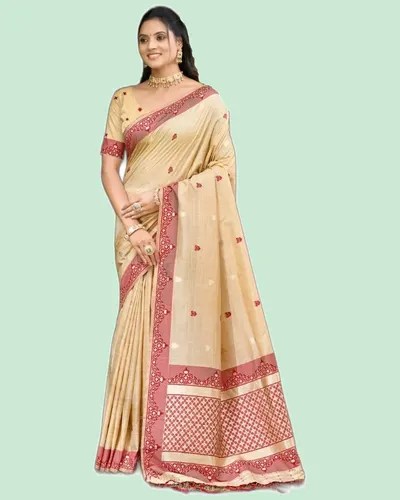 Assam Silk Handloom Weaving Classical Sarees — image 2