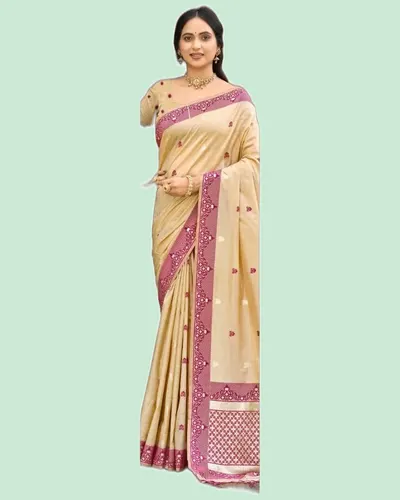 Assam Silk Handloom Weaving Classical Sarees — image 4