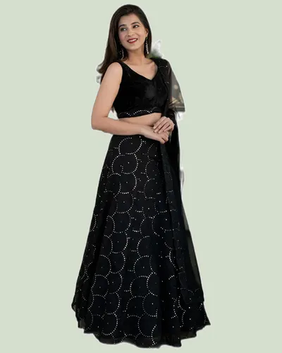 Graceful Organza Net Bridal Lehengas — image 4
