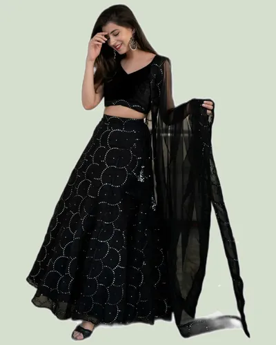 Graceful Organza Net Bridal Lehengas — image 6
