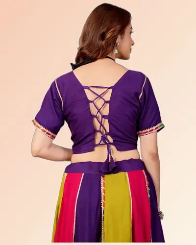 Navratri Charming Striped Casual Lehengas — image 6
