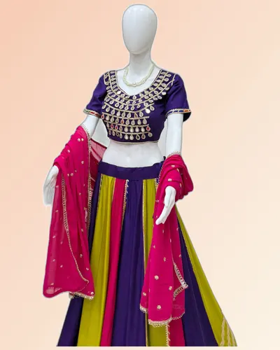 Navratri Charming Striped Casual Lehengas — image 8