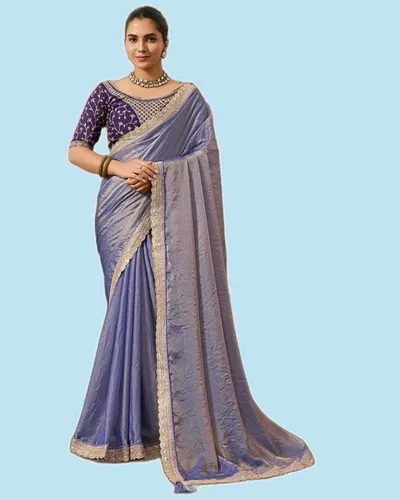 Rich Look NC Moss Moss Designer Border Sarees