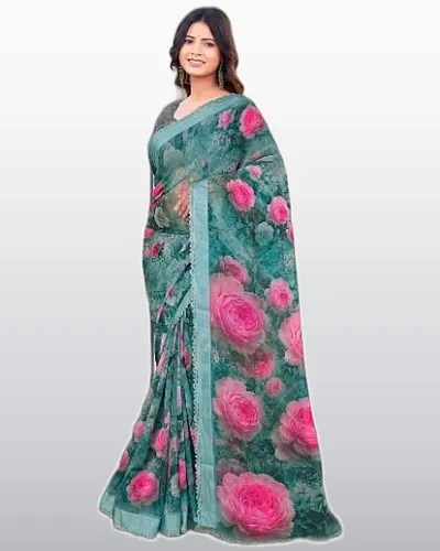 Charmi Weighless Pattern Swarovski Work Sarees — image 2