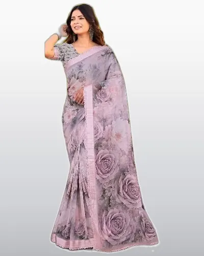 Charmi Weighless Pattern Swarovski Work Sarees — image 2