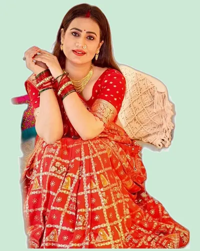 Rich Feel Dola Viscose Festive Sarees — image 2