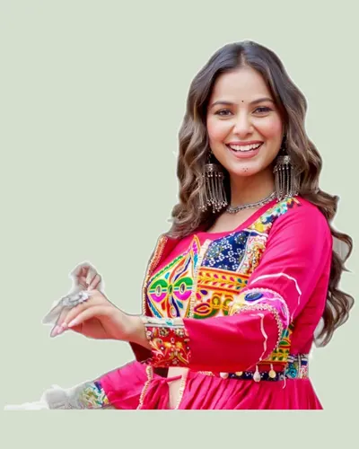 Charming Pure Cotton Navratri Mirror Lace Work Lehengas — image 4