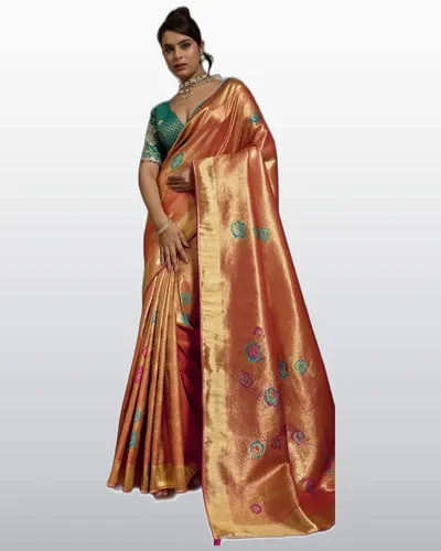 Signature Shimmering Banarasi Jacquard Festival Sarees