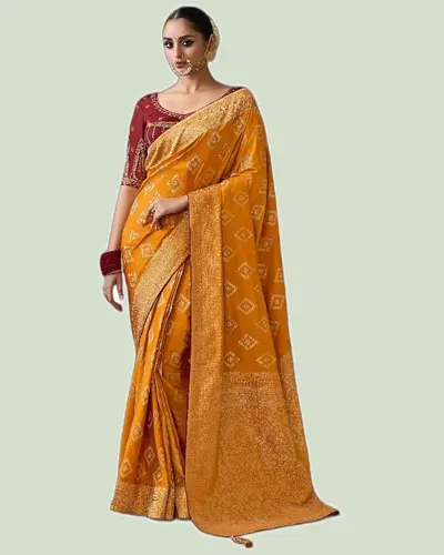 Stunning Signature Lightweight Crepe Wedding Sarees
