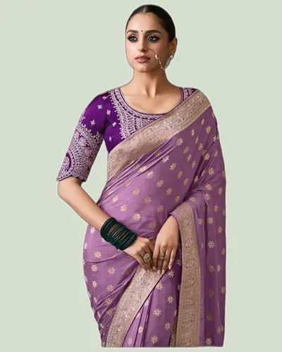 Stunning Signature Lightweight Crepe Wedding Sarees — image 3