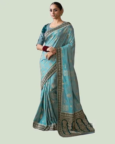 Stunning Signature Lightweight Crepe Wedding Sarees — image 3