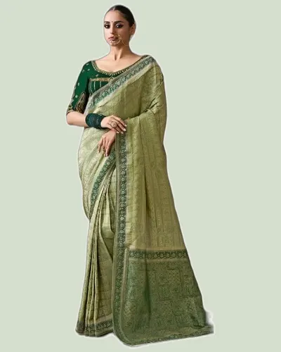 Stunning Signature Lightweight Crepe Wedding Sarees — image 8