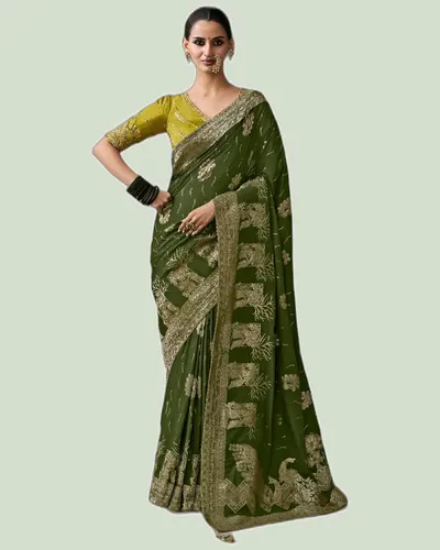 Stunning Signature Lightweight Crepe Wedding Sarees