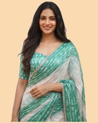 Digital Print Space Silk Bridal Sarees — image 2
