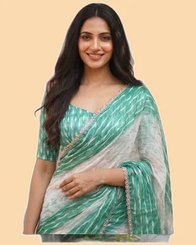Digital Print Space Silk Bridal Sarees — image 5