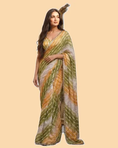 Digital Print Space Silk Bridal Sarees — image 7