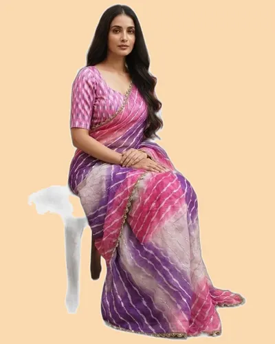 Digital Print Space Silk Bridal Sarees — image 6