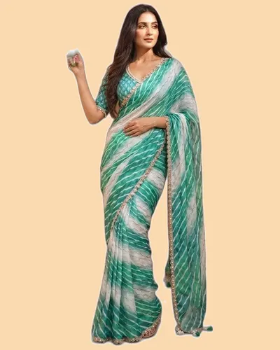 Digital Print Space Silk Bridal Sarees