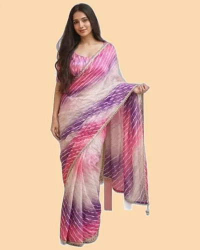 Digital Print Space Silk Bridal Sarees — image 2