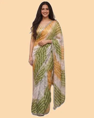 Digital Print Space Silk Bridal Sarees — image 5