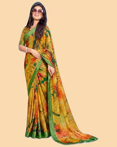 Glamorous Siya Silk Digital Print Regular Sarees