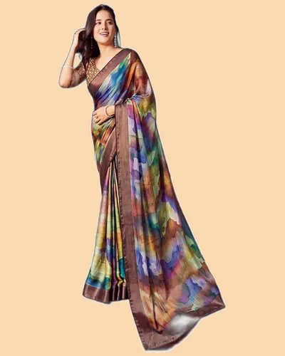 Glamorous Siya Silk Digital Print Regular Sarees